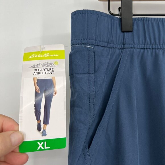 Eddie Bauer Women's Departure Ankle Pants size XL NWT Blue - Picture 5 of 13